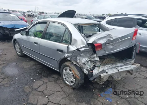 2002 Honda Civic Dx z USA, uszkodzony, nr VIN 2HGES16162H543407